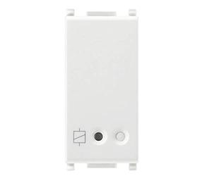 Vimar 14593 Plana actuador conectado IoT con salida de relé NO 16A, control local y remoto, para App View, dobletecnología estándar Bluetooth y Zigbee 3.0, visibilidad en la oscuridad por LED RGB