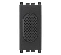 VIMAR 19370.SR Arké Timbre/zumbador, función ajustable desmontando y girando la tapa 180°, alimentación 12 V~ (SELV) 50-60 Hz, gris