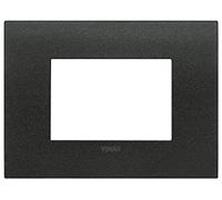 Vimar 19953.01 Arké fit Placa 3 módulos, Metal, Grafito mate