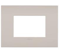 Vimar 19953.31 Arké fit Placa 3 módulos, Metal, Arena de Lipari