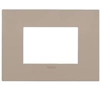 Vimar 19953.32 Arké fit Placa 3 módulos, metal, gris paloma