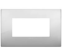 Vimar 19954.03 Arké Fit Plate 4 módulos, metal, plata