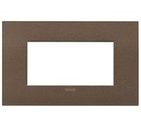 Vimar 19954.24 Arké fit Placa 4 módulos, metal, bronce mate