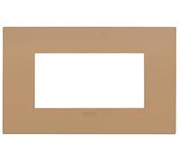 Vimar 19954.33 Arké fit Placa 4 módulos, Metal, Sienna | Vimar 19954.33 Placa Arké Fit 4 módulos, metal, tierra de siena