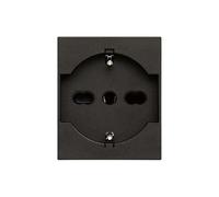 Vimar Línea 30210.G Tomado 2P + T 16A Universal Negro