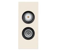 Vimar 30302.01C Línea Toma Coaxial TV-RD-SAT, directa, desmezclada, 2 salidas con conector macho (TV-RD) y conector tipo F hembra (SAT), cáñamo, 2 módulos