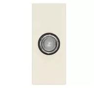 Vimar 30318.C Línea Toma coaxial con conector hembra tipo F, cáñamo, conexión de entrada y salida mediante conector macho tipo F 01654