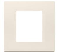 Vimar 30642.01 serie Línea Placa 2 módulos, tecnopolímero, cáñamo