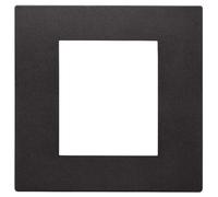 Vimar 30642.02 serie Línea Placa 2 módulos, tecnopolímero, negro