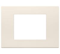 Vimar 30653.01 serie Línea Placa 3 módulos, tecnopolímero, cáñamo