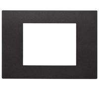 Vimar 30653.02 serie Línea Placa 3 módulos, tecnopolímero, negro