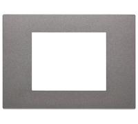 Vimar 30653.22 serie Línea Placa 3 módulos, tecnopolímero pintado, Metal