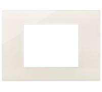 Vimar 30653.41 Serie Línea Placa 3 módulos, tecnopolímero, Reflex cáñamo