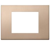 Vimar 30653.71 serie Línea Placa 3 módulos, metal, bronce