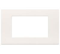 Vimar 30654.00 serie Línea Placa 4 módulos, tecnopolímero, blanco