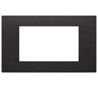 Vimar 30654.02 serie Línea Placa 4 módulos, tecnopolímero, negro