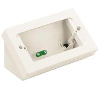 VIMAR 30784.B Línea Caja inclinada de mesa, instalación de 4 módulos, en doble versión: 1-profundidad máxima 32 mm, 2-profundidad máxima 44 mm, Para completar con soporte y placa.