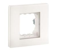Vimar 30931.00 - Carcasa de pared IP55, 2 módulos Linea, con garras, para cajas empotrables ø 60 mm, blanco