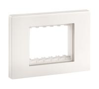 Vimar 30943.00 Carcasa de pared IP55, 3 módulos Linea, con tornillos, para cajas empotrables 3 módulos, blanco