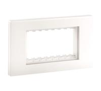 Vimar 30944.00 - Carcasa de pared IP55, 4 módulos Linea, con tornillos, para cajas empotrables de 4 módulos, color blanco