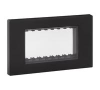 Vimar 30944.02 - Carcasa de pared IP55, 4 módulos Linea, con tornillos, para cajas empotrables de 4 módulos, color negro