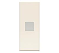 Vimar 31000.DC - Funda de botón intercambiable, 1 módulo alineado, con difusor iluminable y personalizable con símbolo retroiluminable, cáñamo