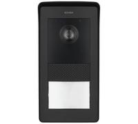 Vimar 42925.P Placa de Audio y vídeo para videoportero, Manos Libres, Pantalla LCD de 7 Pulgadas, con Marco de Lluvia, 1 botón, instalación en Pared, Color Negro
