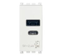 Vimar Arké 19292.AC.B Alimentador USB C 5V 2,4A 1M blanco
