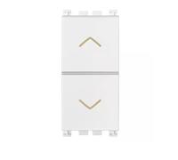 Vimar serie arke - Pulsador doble interbloqueo no+no10a blanco