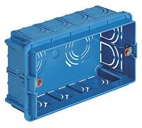 Vimar - Caja empotrable rectangular 4 módulo azul