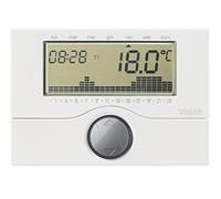 CRONOTERMOSTATO ELECTRÓNICO CON BATERIA BLANCA DE PARED 01910