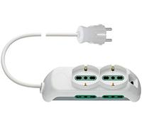 Vimar FP00520.CK.B Toma 2xuniversal+4P17/11+S30 blanco