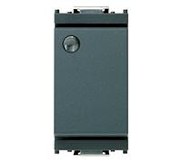 Vimar Interruptor 1 Fase, Interruptor Luminoso, Color Gris