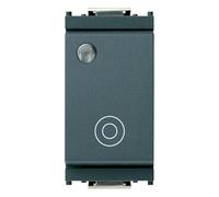 Vimar Interruptor 1 Fase, No 10A Luminoso, Color Gris
