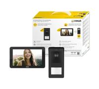 Vimar K42975 Kit Videoportero Wi-Fi Touch monofamiliar alimen. DIN, Negro | Kit videoportero Wi-Fi monofamiliar con monitor táctil de 7", placa exterior con cámara y fuente de alimentación DIN