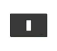 Vimar serie 8.000 - Placa 1 módulo aluminio presión serie 8000 negro