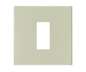 Vimar serie 8.000 - Placa 1 módulo aluminio presión serie 8000 oro