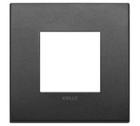 Vimar serie arke - Marco classic 2 módulos metal grafito mate