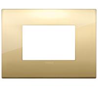 Vimar serie arke - Marco classic 3 módulos metal oro