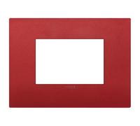Vimar serie arke - Marco classic 3 módulos tecnopolimero rojo mate