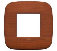 Vimar serie arke - Marco round 2 módulos madera cerezo