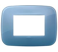 Vimar serie arke - Marco round 3 módulos reflex azul marino