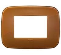 Vimar serie arke - Marco round 3 módulos reflex caramelo