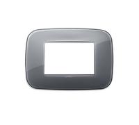 Vimar serie arke - Marco round 3 módulos reflex gris humo