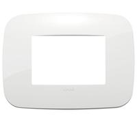 Vimar serie arke - Marco round 3 módulos tecnopolimero blanco