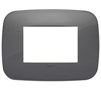 Vimar serie arke - Marco round 3 módulos tecnopolimero gris