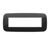 Vimar serie arke - Marco round 7 módulos tecnopolimero negro