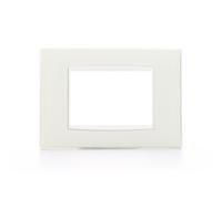 Vimar serie eikon - Placa classic 3 módulo reflex hielo