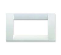 Vimar serie idea - Placa classica 4 módulo plastico blanco brillante
