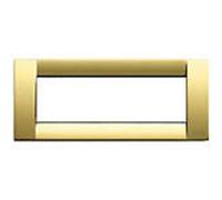 Vimar Serie Idea - Placa Classica 6 módulo Metal Oro Brillante